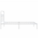 vidaXL fehér fém ágykeret fejtámlával 100x200 cm