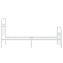 vidaXL fehér fém ágykeret fej- és lábtámlával 75 x 190 cm