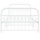 vidaXL fehér fém ágykeret fej- és lábtámlával 107 x 203 cm
