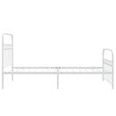 vidaXL fehér fém ágykeret fej- és lábtámlával 107 x 203 cm