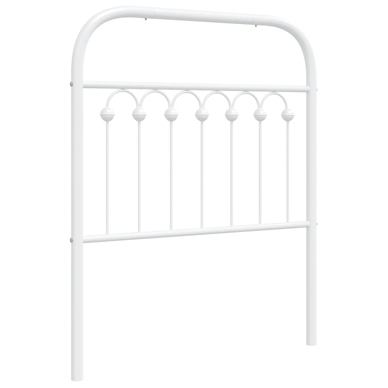 vidaXL fehér fém fejtámla 75 cm