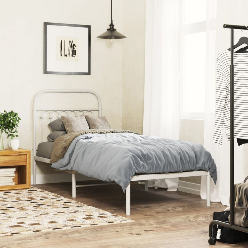vidaXL fehér fém fejtámla 75 cm