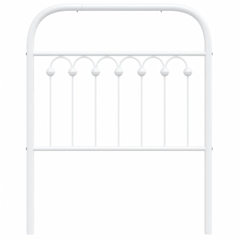 vidaXL fehér fém fejtámla 75 cm