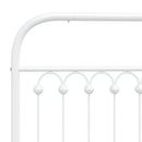 vidaXL fehér fém csere fejtámla 107 cm