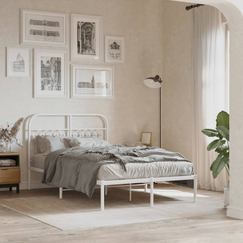 vidaXL fehér fém fejtámla 120 cm