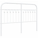 vidaXL fehér fém fejtámla 135 cm