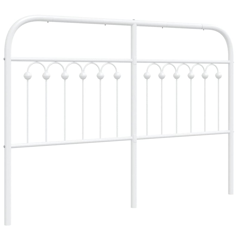 vidaXL fehér fém fejtámla 135 cm