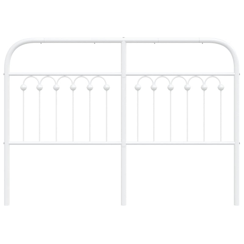 vidaXL fehér fém fejtámla 135 cm