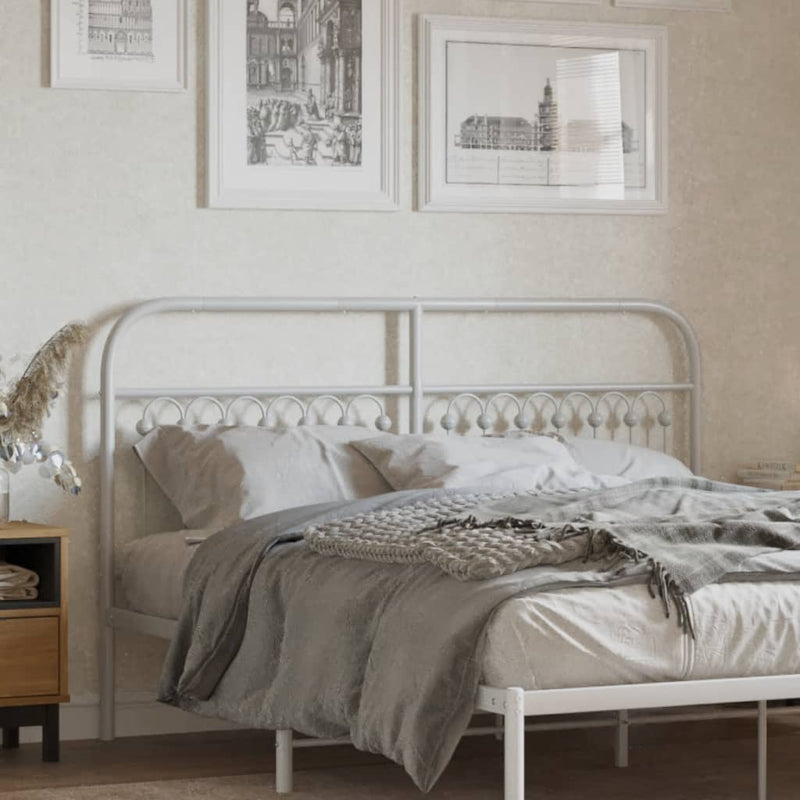 vidaXL fehér fém fejtámla 150 cm