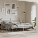 vidaXL fehér fém fejtámla 180 cm