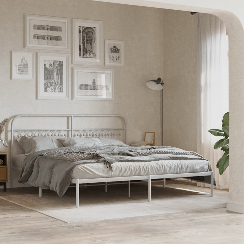 vidaXL fehér fém fejtámla 180 cm