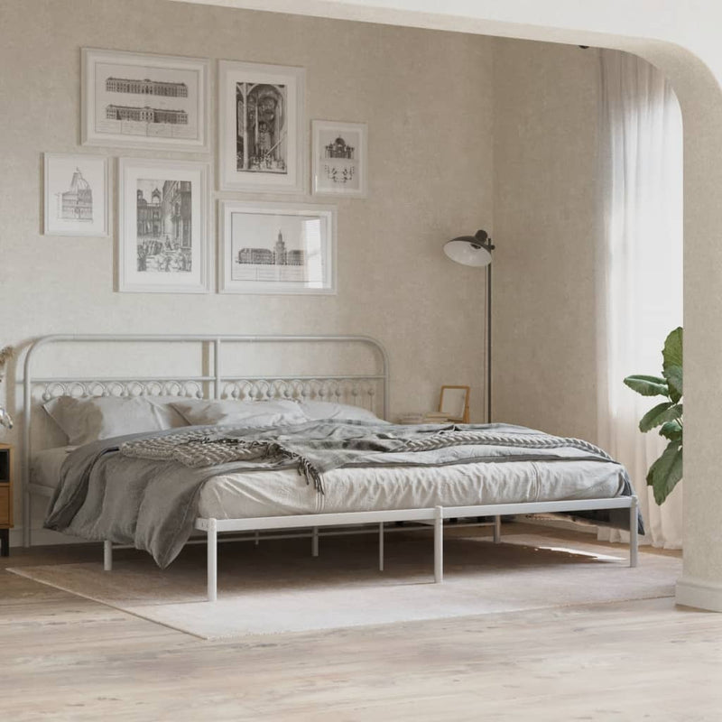 vidaXL fehér fém fejtámla 193 cm