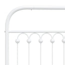 vidaXL fehér fém csere fejtámla 193 cm