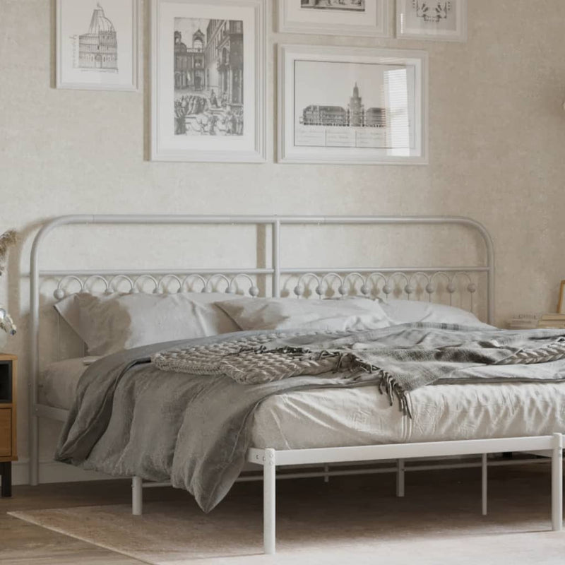 vidaXL fehér fém fejtámla 193 cm