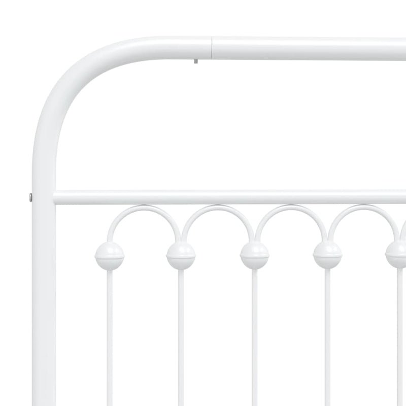 vidaXL fehér fém fejtámla 200 cm