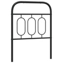 vidaXL fekete fém csere fejtámla 75 cm