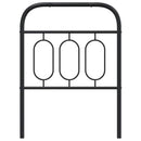 vidaXL fekete fém csere fejtámla 75 cm