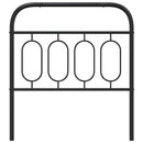 vidaXL fekete fém csere fejtámla 80 cm