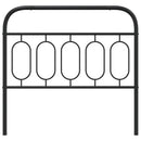 vidaXL fekete fém fejtámla 100 cm