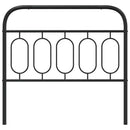vidaXL fekete fém csere fejtámla 107 cm