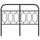 vidaXL fekete fém csere fejtámla 120 cm