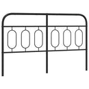vidaXL fekete fém csere fejtámla 137 cm