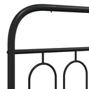 vidaXL fekete fém csere fejtámla 137 cm