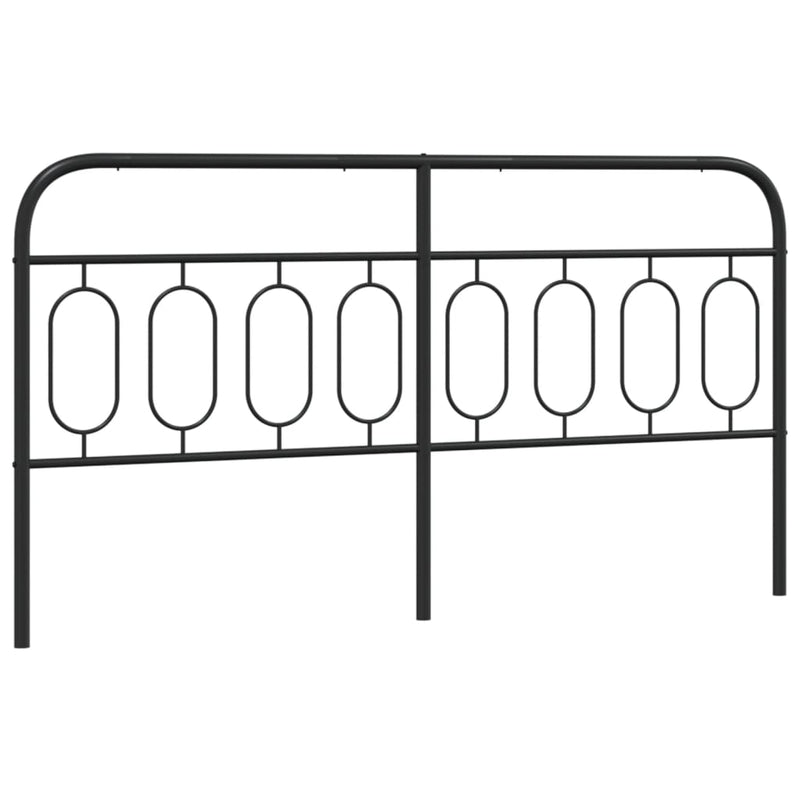 vidaXL fekete fém fejtámla 160 cm