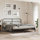vidaXL fekete fém csere fejtámla 160 cm
