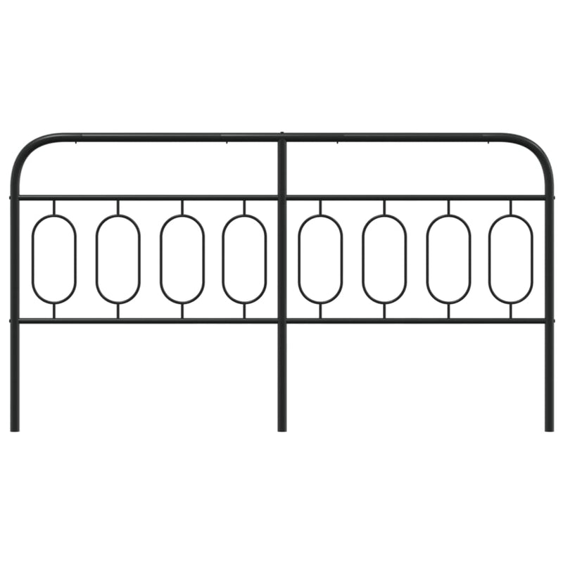 vidaXL fekete fém fejtámla 160 cm