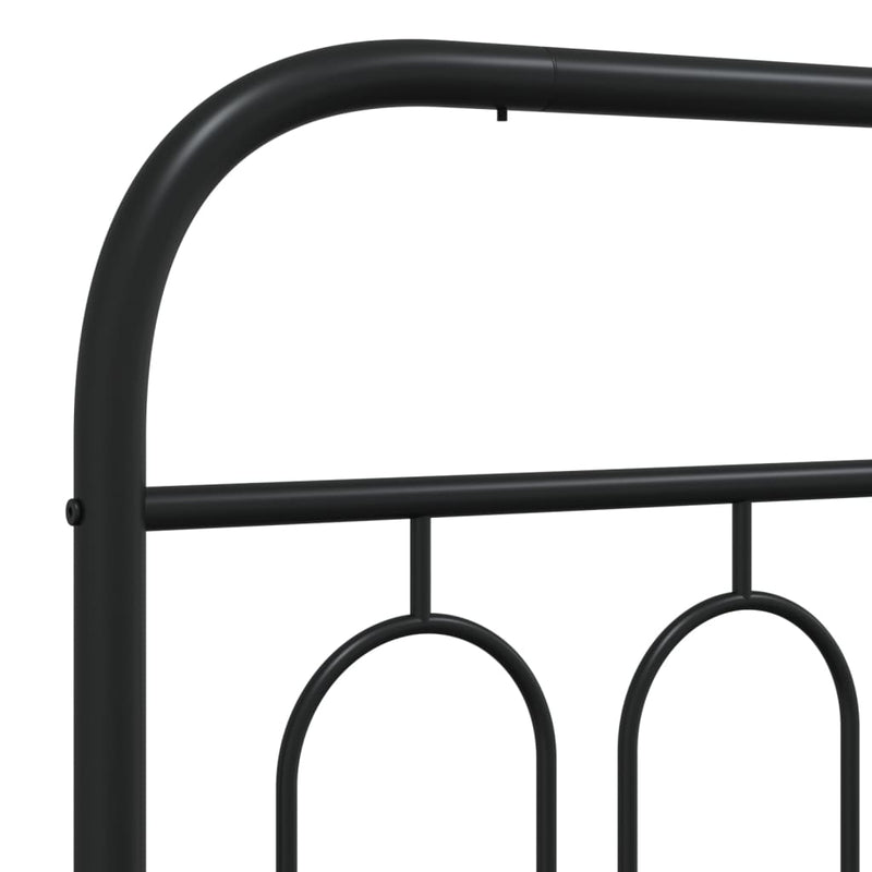 vidaXL fekete fém fejtámla 160 cm