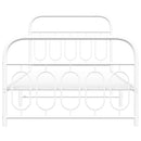 vidaXL fehér fém ágykeret fej- és lábtámlával 100x200 cm
