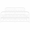 vidaXL fehér fém ágykeret fej- és lábtámlával 183 x 213 cm