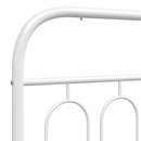 vidaXL fehér fém csere fejtámla 75 cm