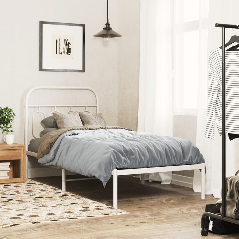 vidaXL fehér fém fejtámla 90 cm
