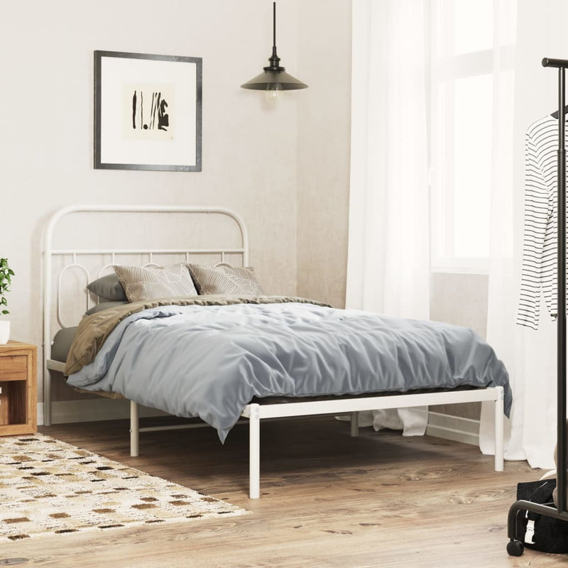 vidaXL fehér fém fejtámla 107 cm