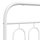 vidaXL fehér fém csere fejtámla 107 cm