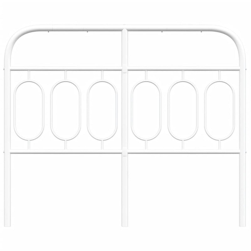 vidaXL fehér fém fejtámla 120 cm