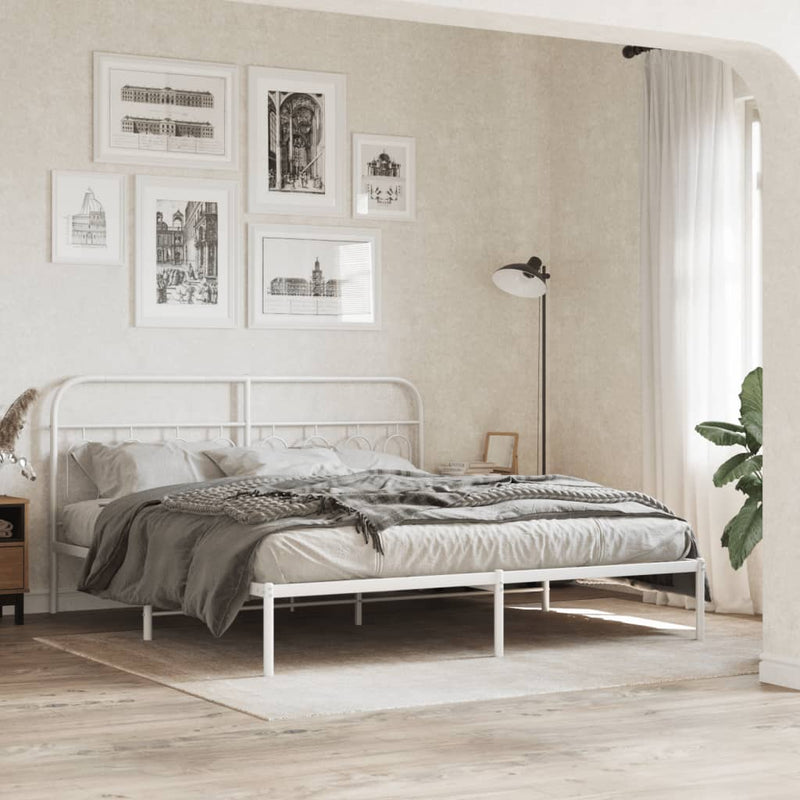 vidaXL fehér fém fejtámla 183 cm