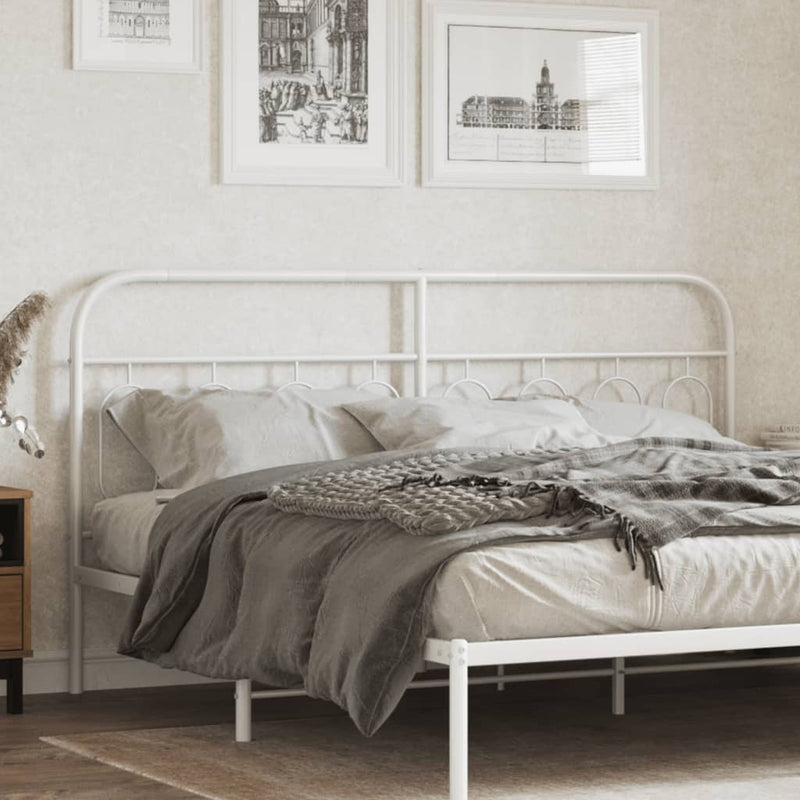 vidaXL fehér fém fejtámla 183 cm