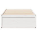 vidaXL fehér tömör fenyőfa ágy matrac nélkül 90 x 200 cm