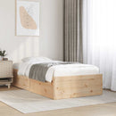 vidaXL tömör fenyőfa ágy matrac nélkül 75 x 190 cm