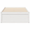 vidaXL fehér tömör fenyőfa ágy matrac nélkül 75 x 190 cm