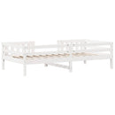 vidaXL fehér tömör fenyőfa ágy matrac nélkül 90 x 200 cm