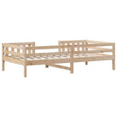 vidaXL tömör fenyő ágykeret matrac nélkül 80 x 200 cm