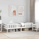 vidaXL fehér tömör fenyő ágykeret matrac nélkül 80 x 200 cm