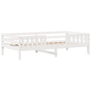 vidaXL fehér tömör fenyőfa ágykeret matrac nélkül 90 x 190 cm