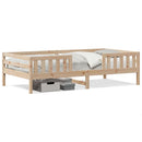 vidaXL tömör fenyőfa ágy matrac nélkül 75 x 190 cm