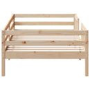vidaXL tömör fenyőfa ágy matrac nélkül 75 x 190 cm