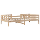 vidaXL tömör fenyőfa ágy matrac nélkül 75 x 190 cm